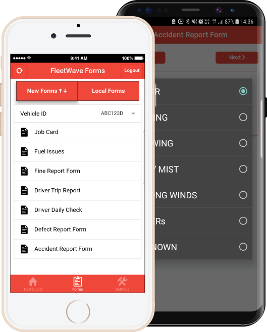 mobile forms app for drivers mobile fleet workers chevin form for mobile